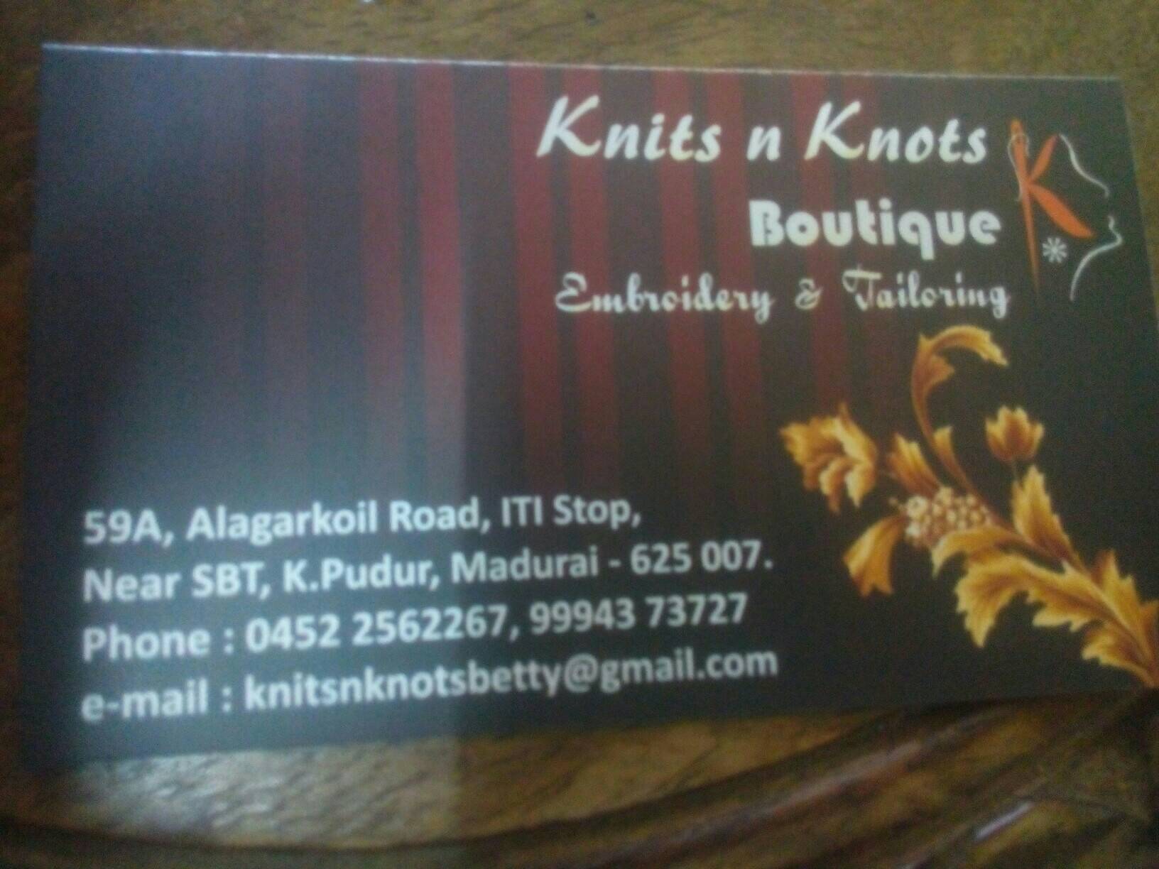 Knits n knots boutique 9994373727 - logo Knits n knots boutique 9994373727 - logo