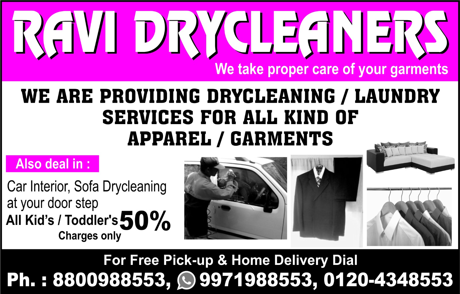 http://ravidrycleaners.com/ - logo Ravi Dry Cleaners | +91 8800988553 - logo